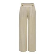 Jacqueline de Yong Klassiska Denim Jeans för Kvinnor Beige, Dam