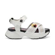 Ed Hardy Flaming Sandal Trendsetter White, Dam