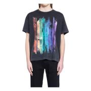 Givenchy Grafisk Tryckt T-shirt med Rund Hals Black, Herr