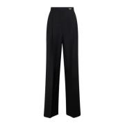 Prada Wide Trousers Black, Dam