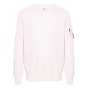 C.p. Company Round-neck Knitwear Pink, Herr