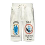 Iceberg Tryckta shorts White, Herr