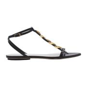 Lanvin Flat Sandals Black, Dam