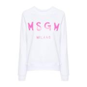 Msgm Sweatshirts White, Dam