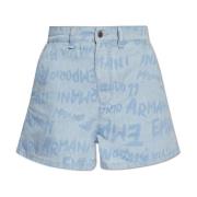 Emporio Armani Denim shorts Blue, Dam