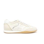 Hogan Beige Nabuk Sneakers med Memory Foam Multicolor, Dam