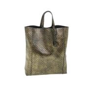 Bottega Veneta Vintage Pre-owned Laeder handvskor Yellow, Dam