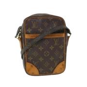 Louis Vuitton Vintage Pre-owned Canvas axelremsvskor Brown, Dam