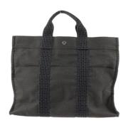 Hermès Vintage Pre-owned Canvas totevskor Black, Dam