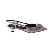 Bruno Premi Silver Metallic Slip-On Sko Gray, Dam