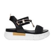 Nerogiardini Casual Svart Läder Dam Sandaler Black, Dam