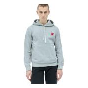 Comme des Garçons Play Sweatshirts Hoodies Gray, Herr