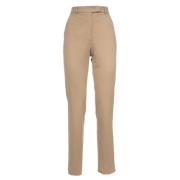 Max Mara Studio Slim-fit Trousers Brown, Dam