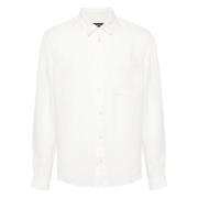 A.p.c. Cassel Logo Off White Skjorta White, Herr