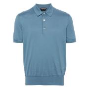 Tom Ford Polo Shirts Blue, Herr