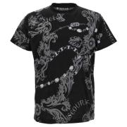 Versace Jeans Couture Svart T-shirt och Polo Kollektion Black, Herr