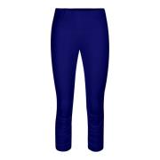 Raffaello Rossi Cropped Trousers Blue, Dam