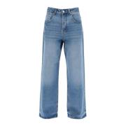 Jacquemus Wide Jeans Blue, Dam