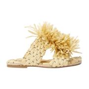 Dries Van Noten Sliders Beige, Dam