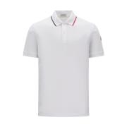 Moncler Klassisk Vit Polotröja White, Herr