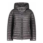 Parajumpers Quiltad huva jacka med logotyp Gray, Herr