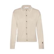 Busnel Angelika Beige Cardigan med Guld Knappar Beige, Dam