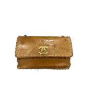 Chanel Vintage Pre-owned Laeder chanel-vskor Yellow, Dam