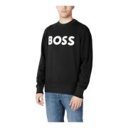 Hugo Boss Sweatshirts Black, Herr