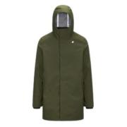 K-Way Bonded Windbreaker Khaki Green, Herr