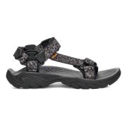 Teva Flat Sandals Gray, Herr