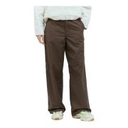 Carhartt Wip Trousers Brown, Dam