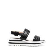 Casadei Flat Sandals Black, Dam