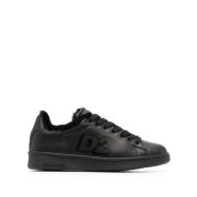 Dsquared2 Svarta Stängda Platta Sneakers Black, Dam