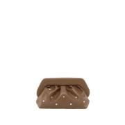 THEMOIRè Bruna Studs Handgjord Clutch Väska Brown, Dam