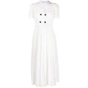 Self Portrait Midi Dresses White, Dam