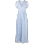 Self Portrait Maxi Dresses Blue, Dam