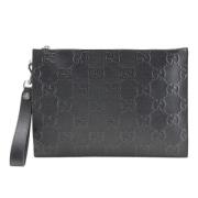 Gucci Vintage Pre-owned Laeder kuvertvskor Black, Dam