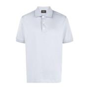 Brioni Polo Shirts Blue, Herr