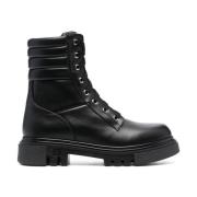 Baldinini Ankelboots med snörning Black, Dam