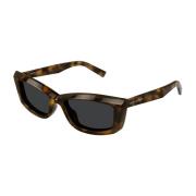 Saint Laurent Bågformade Cat-Eye Solglasögon Brown, Dam