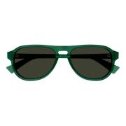 Bottega Veneta Herr solglasögon Phantos Grön Transparent Green, Dam