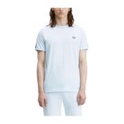 Fred Perry Retrostil Rund Hals T-shirt Blue, Herr