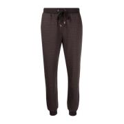 Michael Kors Logopryckta bomulls-Terry-joggers Brown, Dam