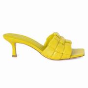 ASH Heeled Mules Yellow, Dam