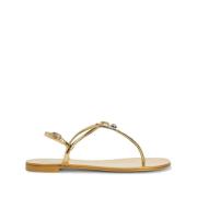 Giuseppe Zanotti Flat Sandals Yellow, Dam