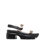 Giuseppe Zanotti Flat Sandals Black, Dam