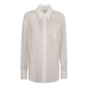 Brunello Cucinelli Långärmad skjorta White, Dam