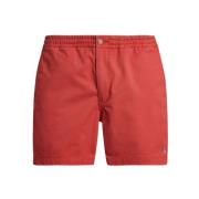 Polo Ralph Lauren Klassiska Bomullsblandade Prepster Shorts Red, Herr