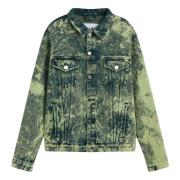 Études Denim Jackets Green, Herr