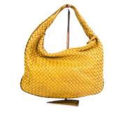 Bottega Veneta Vintage Pre-owned Laeder handvskor Yellow, Dam